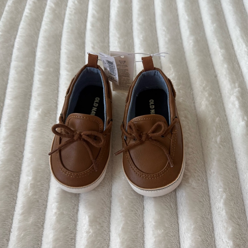 GAP Brown Moccasin Shoes with White Sole